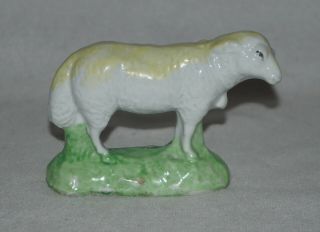 Antique Staffordshire Standing Sheep 2 3/4 " Miniature Figure