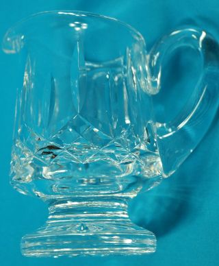 Vintage Waterford Crystal Lismore Footed Sugar Bowl & Creamer 7
