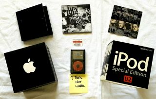 U2 iPod (non -,  parts only) BOX,  fold - out poster,  flyer / coupon 2