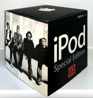 U2 iPod (non -,  parts only) BOX,  fold - out poster,  flyer / coupon 3
