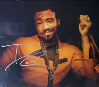 Donald Glover Hand Signed 8x10 Photo W/holo Solo