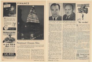 1949 Paramount Pictures Film Making Split From Theaters Antitrust 4 - Page Article