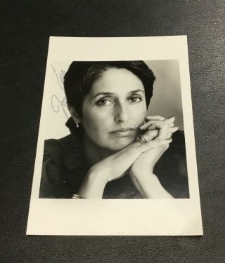 Joan Baez Signed Autograph 3.  5x5 Promophoto Photograph Singer Music Musician