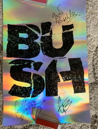 Bush Band Gavin Rossdale Poster Concert Signed 2019 Vip