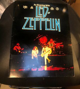 Led Zeppelin Us Tour 1977 Book An Evening With Led Zeppelin Page Plant