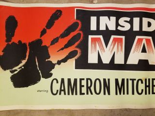 Inside The Mafia Cameron Mitchell 1959 24X82 movie poster banner 3