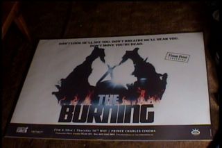 The Burning R2014 Rolled Orig Brit Quad 30x40 Movie Poster Cult Horror Classic