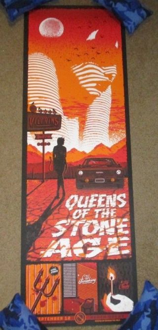 Queens Of The Stone Age Concert Gig Poster Perth 9 - 12 - 18 2018 Adam Collins