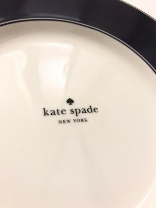 Kate Spade Nags Head Navy Kitchen Dinner Dishes Set Of 4 5
