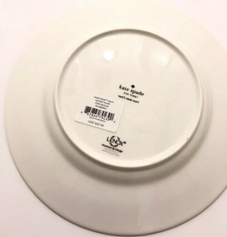 Kate Spade Nags Head Navy Kitchen Dinner Dishes Set Of 4 6