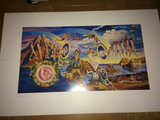 The Doors Art Print Full Circle Lithograph Hand Signed Artist Edition