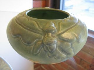 Van Briggle Pottery Arts & Crafts Acorn Design Small Vase