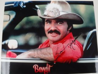 Burt Reynolds Autographed " Smokey And The Bandit " Photo