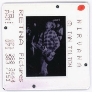Kurt Cobain Nirvana Vintage 35mm Film Slide Transparency Photo Press 14