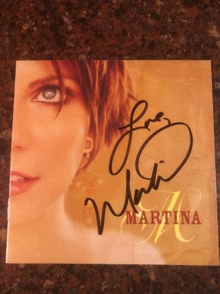 Authentic Martina Mcbride Hand Signed Autograph Cd Cover Insert “m”