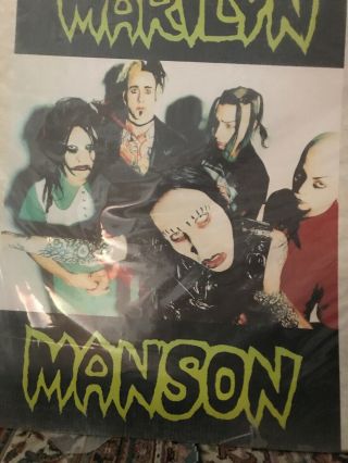 Marilyn Manson Vintage Poster Spooky Kids Old Stock