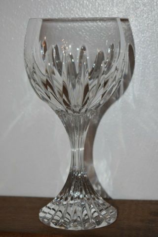 Stunning Single French Baccarat Crystal Massena,  White Wine Glass 5.  9  Tall 2