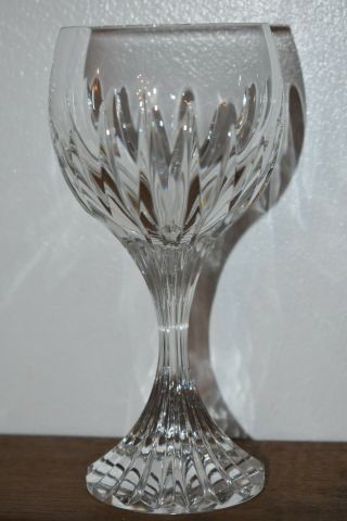 Stunning Single French Baccarat Crystal Massena,  White Wine Glass 5.  9  Tall 4