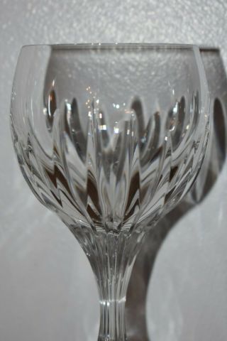 Stunning Single French Baccarat Crystal Massena,  White Wine Glass 5.  9  Tall 5