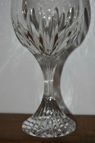 Stunning Single French Baccarat Crystal Massena,  White Wine Glass 5.  9  Tall 7