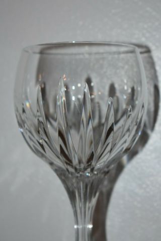 Stunning Single French Baccarat Crystal Massena,  White Wine Glass 5.  9  Tall 8