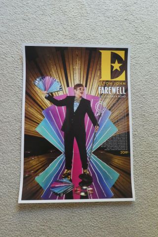 Elton John Tour Poster Leg 3 - Available Only At Concert Of Final His Tour