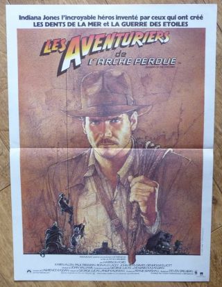 Indiana Jones Raiders Of Lost Ark Harrison Ford French Movie Poster 
