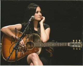 Country Music Legend Kacey Musgraves Signed 8x10 Rainbow Dime Store Cowgirl Hot