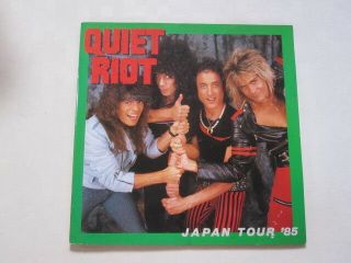 Quiet Riot Tour Program Japan 85