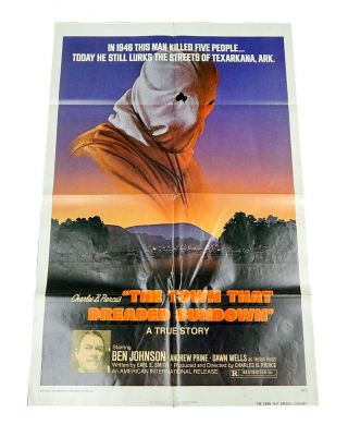 The Town That Dreaded Sundown One Sheet Theatrical Movie Poster 27x41