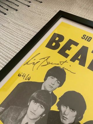 Signed,  Framed Sid Bernstein Beatles Shea Stadium Poster 2