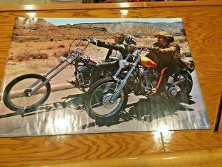 Easy Rider Harley Pace Vintage 1971 Poster 24.  5 " X 36.  5 " Never Displayed
