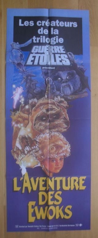Caravan Of Courage Ewok Star Wars French Movie Poster Door Panel 