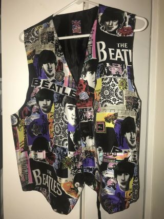 The Beatles The Silk Club Vest • Medium• 100 Silk Shell • Lining 100 Acetate