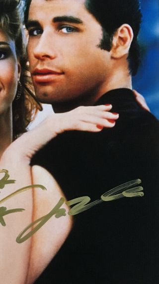 Grease John Travolta & Olivia Newton John Signed Autographed 8x10 Photo 2