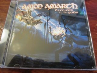 Amon Amarth Cd Autograph Signed Deceiver Of The Gods Death Metal