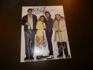 Seinfeld Tv Show Cast Signed 8x10 Photo Jerry,  Kramer,  Elaine,  George Autograph