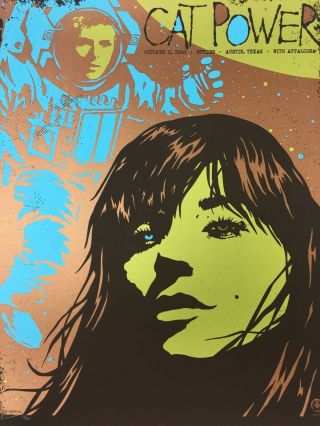 Cat Power - 2008 S/n Silkscreen Conceret Poster - By Todd Slater