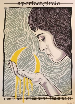 A Perfect Circle Broomfield Co Tour Poster 4/17/2017 Ltd Numbered Apc Artist