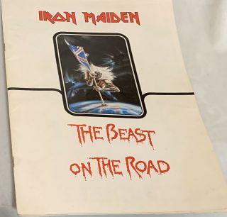 Iron Maiden 1982 The Beast On The Road World Tour Concert Program Book