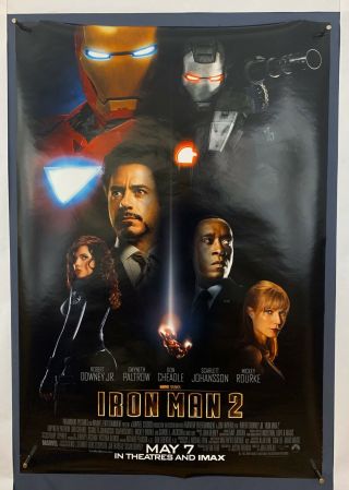 Iron Man 2 Movie Poster (fine) Doublesided 1sh 27x40 Marvel Sci - Fi 2010 6505
