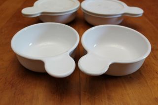 Corning P - 150 - B Grab It Bowls (x7) with 1 Pyrex Glass Lid and 5 Rubber Lids GUC 7