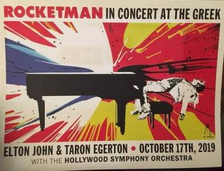 Rocketman In Concert Live At The Greek Poster - Elton John & Taron Egerton 2019