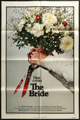 The Bride Robin Strasser Theatrical 1976 One Sheet Movie Poster 27x41