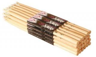 On Stage Hn5a Hickory Drum Sticks 12 Pair With Nylon Tip