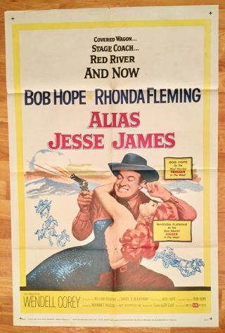 1959 - Alias Jesse James - Rhonda Fleming - Movie Poster 27x41 1 Sheet