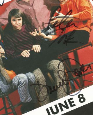The Monkees autographed gig poster Micky Dolenz,  Peter Tork,  Davy Jones 3