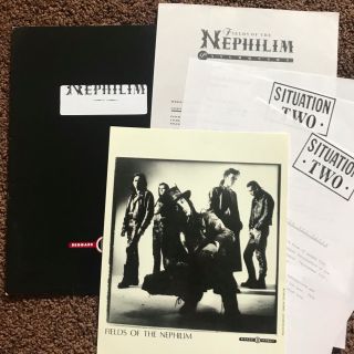 Fields Of The Nephilim • Ultra Rare Uk Press Kit In Beggars Promo Folder,  Pic