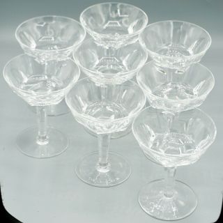 Set Of 8 Waterford Crystal Sheila Champagne Saucer Sherbet 6