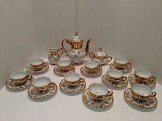 Mitterteich Vintage Gold Bavaria Germany Tea Set 28 Piece Set